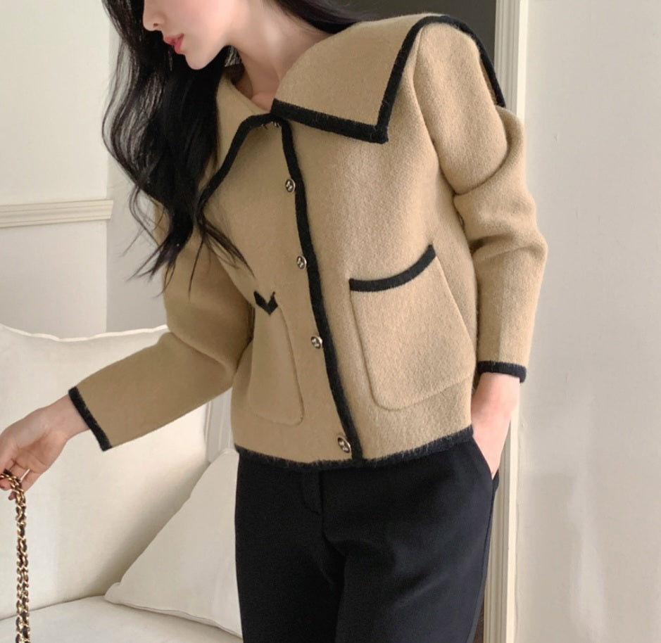 울 세일러 가디건