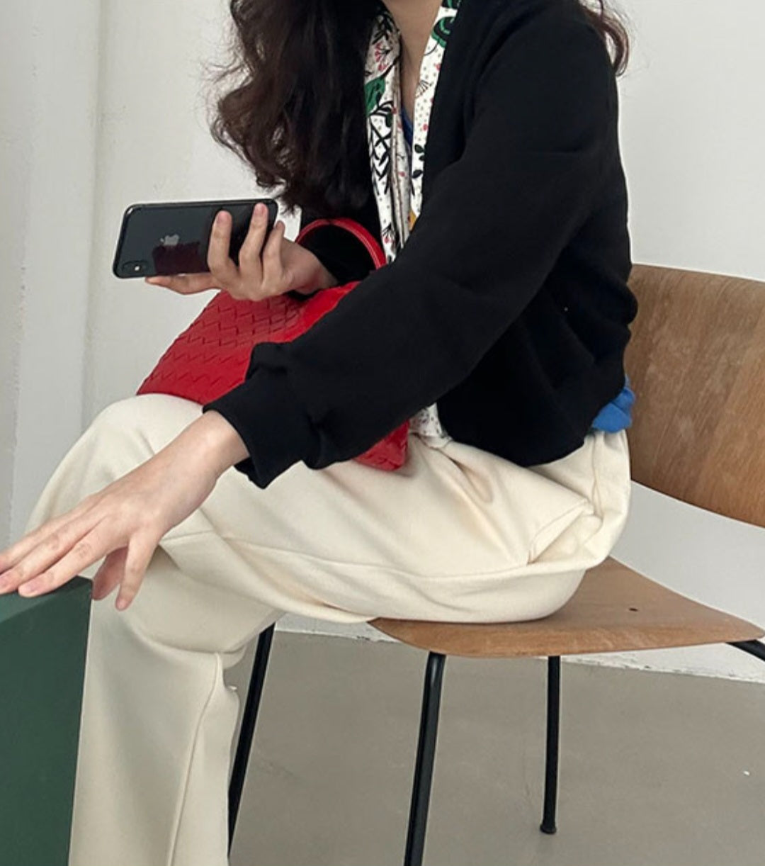 브이크롭 코튼가디건