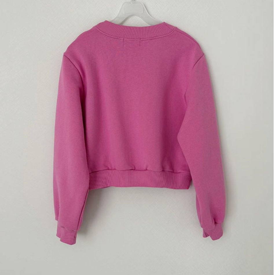 브이크롭 코튼가디건