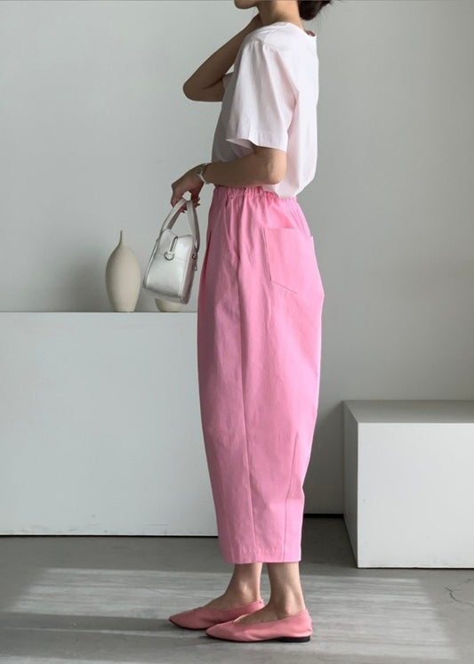 와이드 실루엣 배기핏 밴딩팬츠