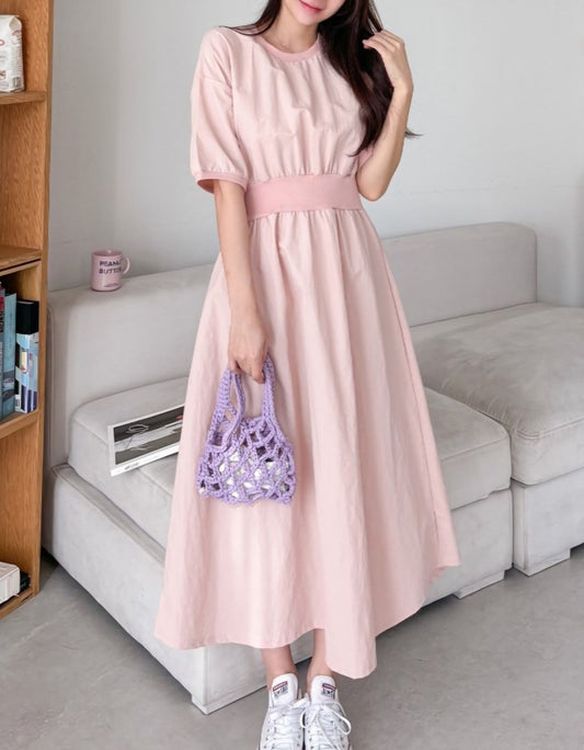 라운드 볼륨 아노락 롱원피스