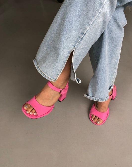 비비드 컬러 샌들 9cm