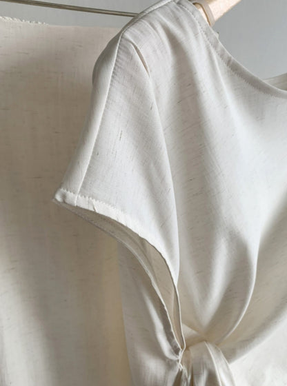 클로스 매듭 블라우스 스커트 셋업