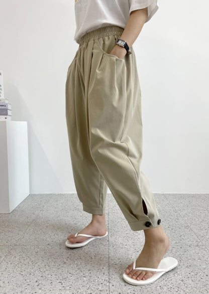 9부 핀탁 스판 밴딩팬츠