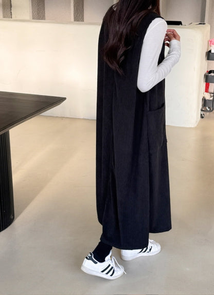 골덴 주머니 나시원피스