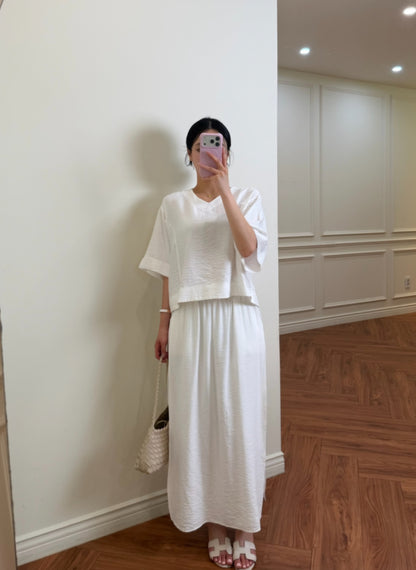 ☀️체형커버 브이 스커트바지 SET