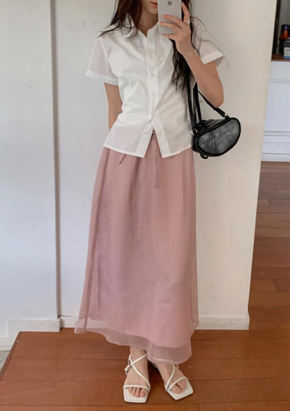 ☀️레이어드 스트링 이중 스커트