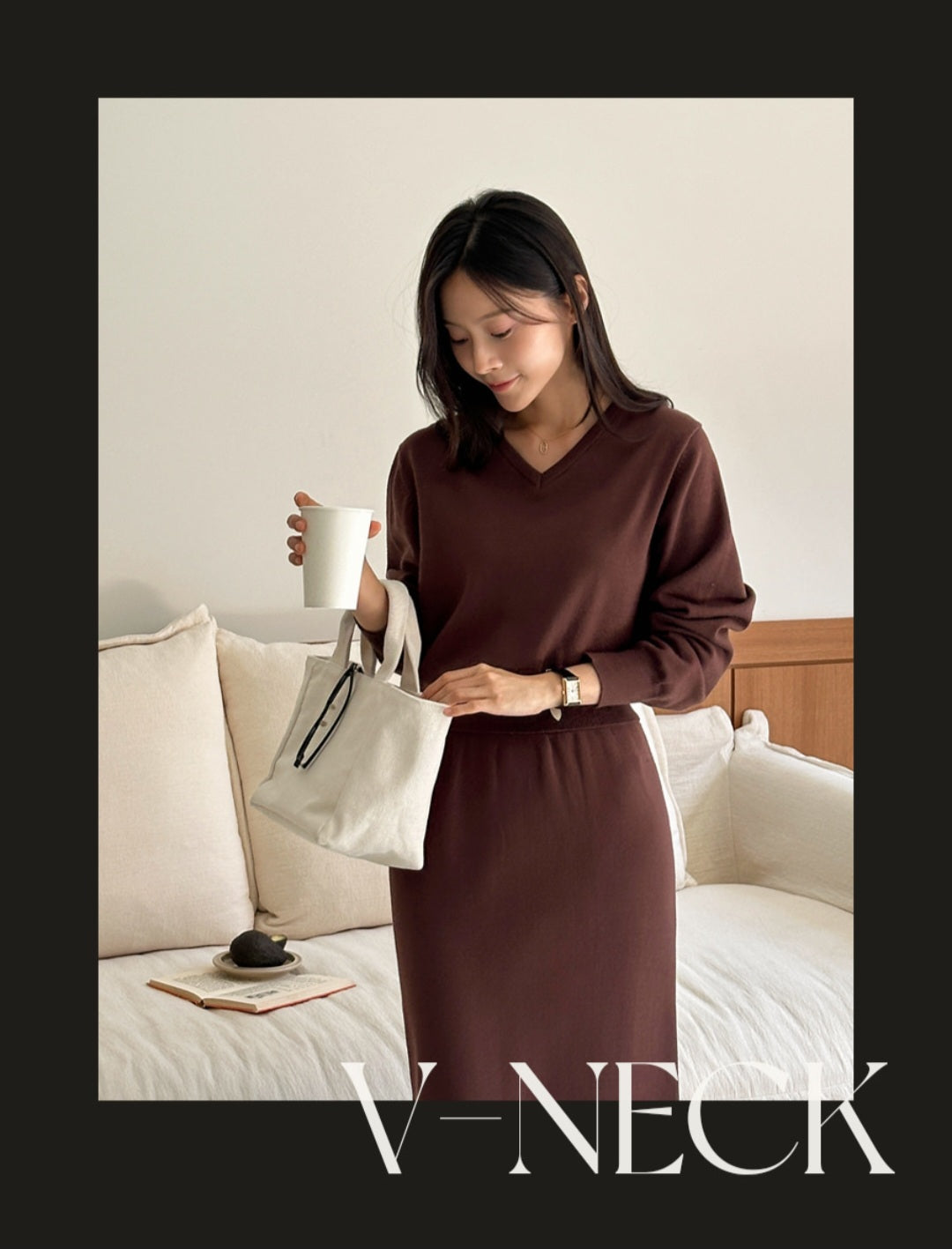 ☀️ [2type] 세미 크롭 니트