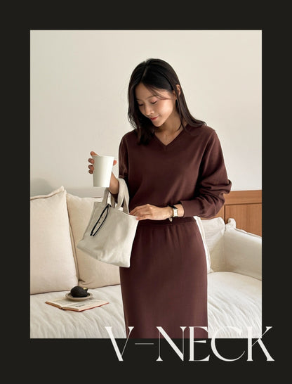 ☀️ [2type] 세미 크롭 니트