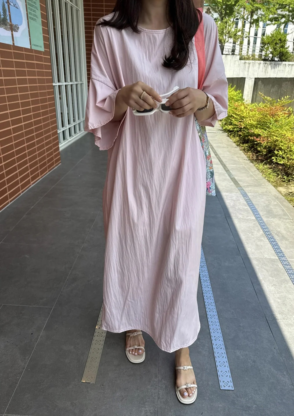 썸머 바스락 라운드 원피스