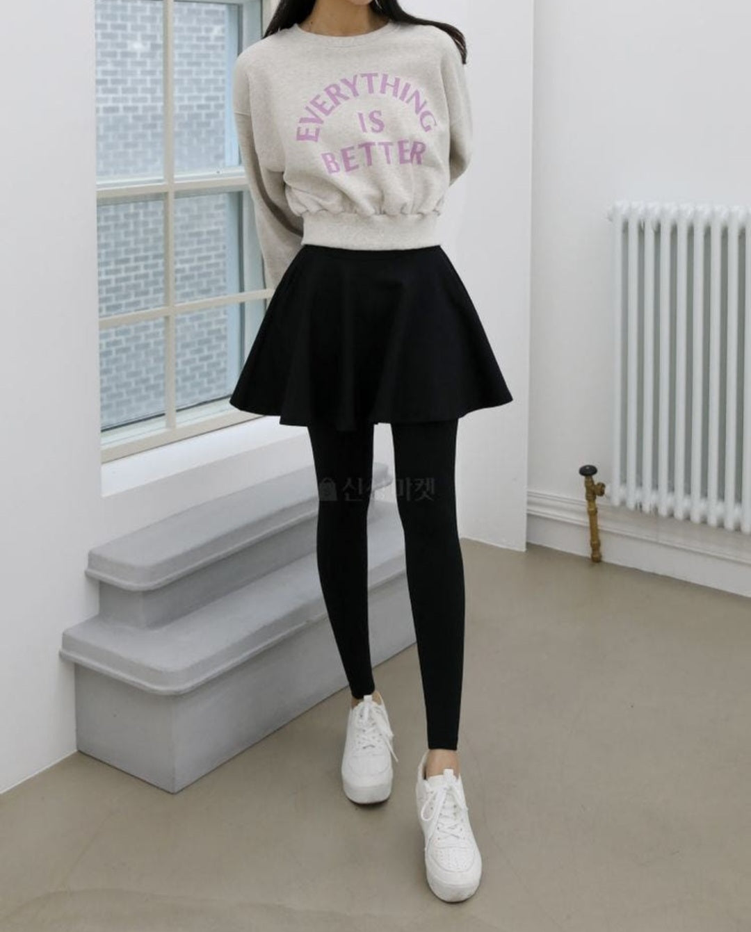 플레어 치마레깅스 약기모 (F~2XL)