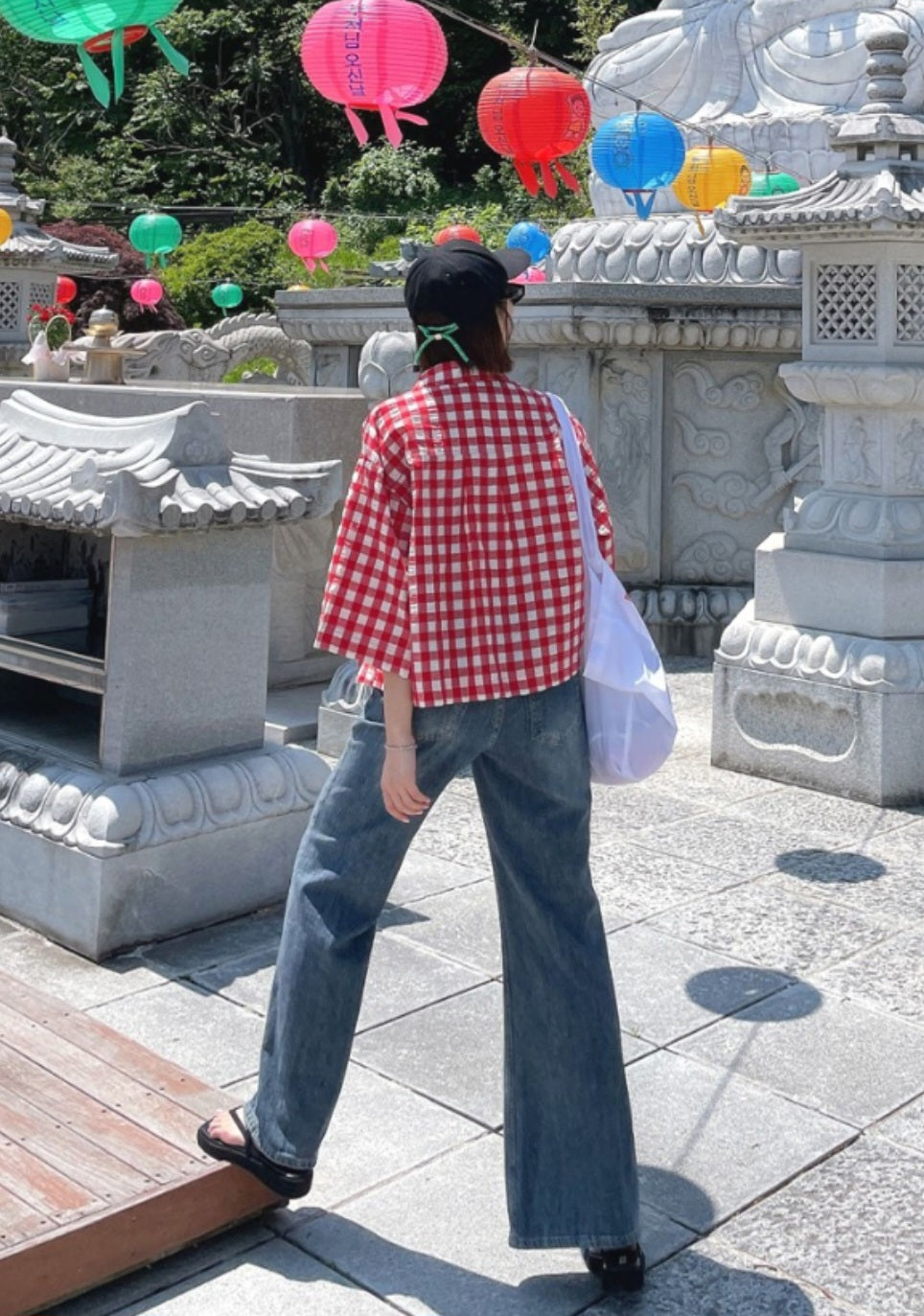 ☀️포켓 체크 셔츠