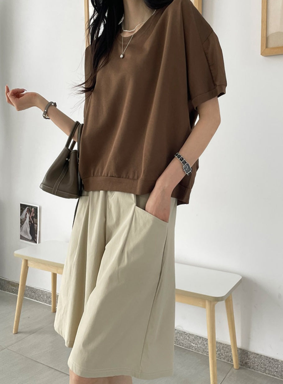 ☀️A라인 7부 밴딩팬츠