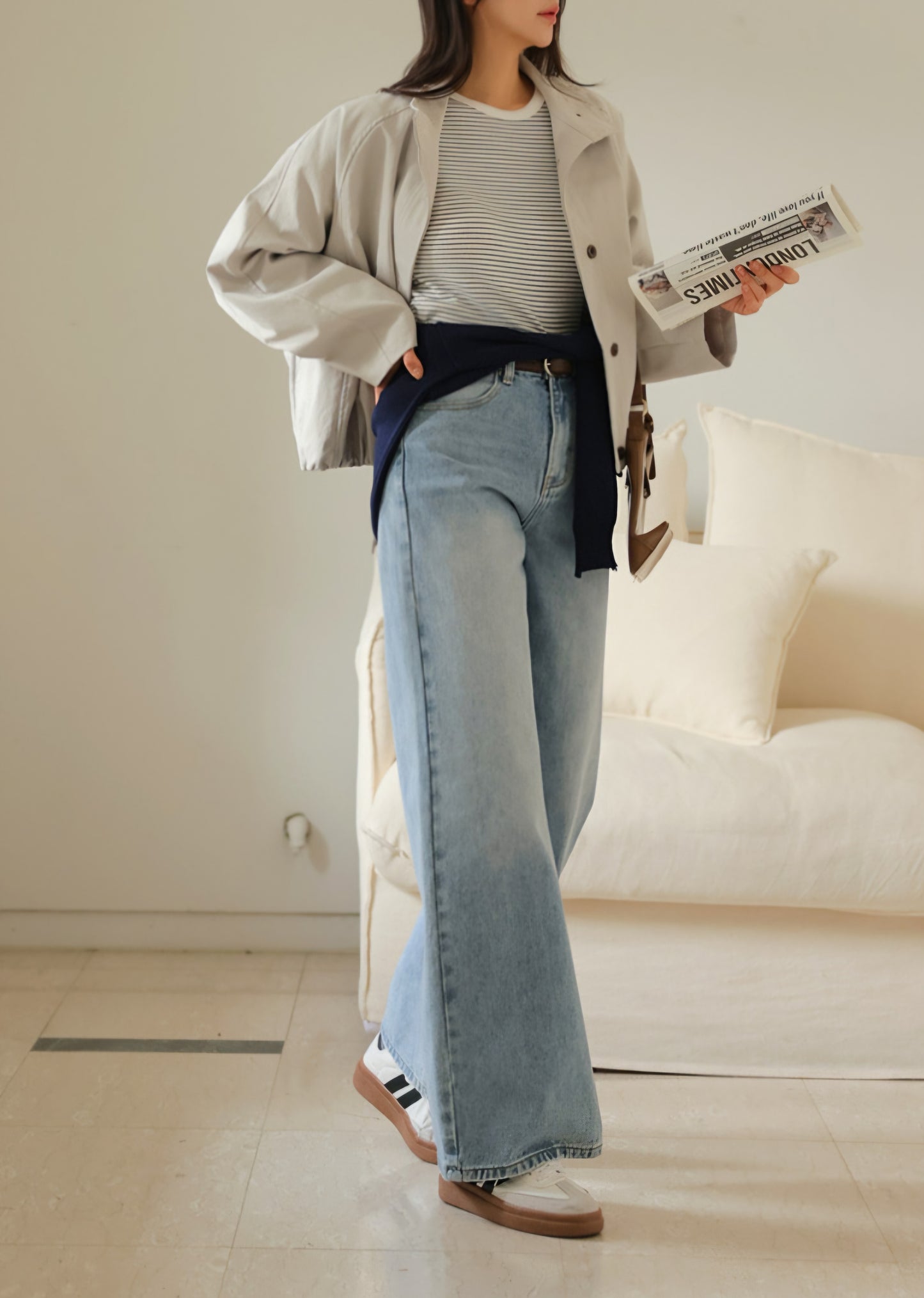 ⏩️ 체형커버 2type 보정핏 와이드부츠컷데님