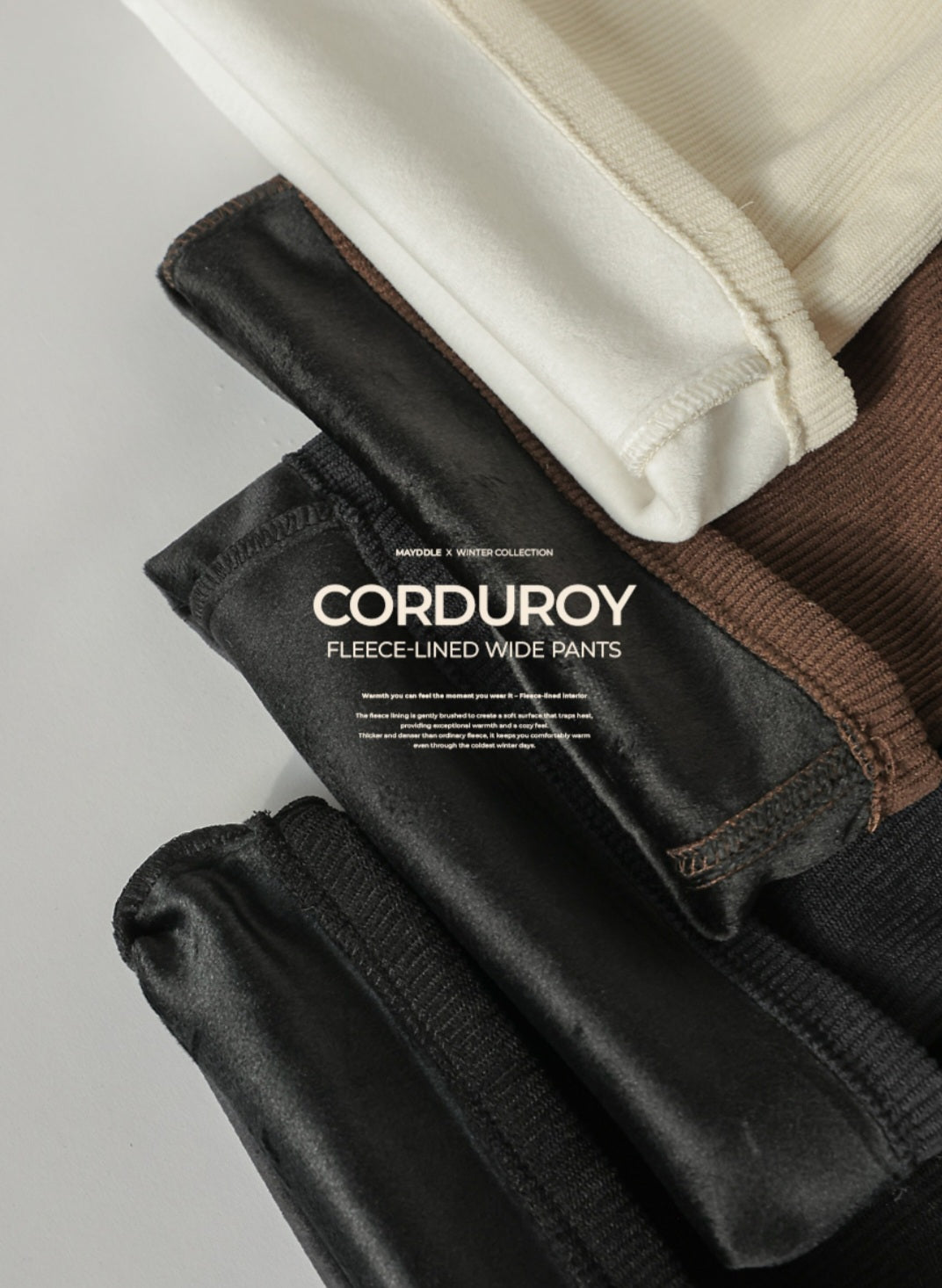 (NEW) 골덴 와이드팬츠 S-2XL 3단기장