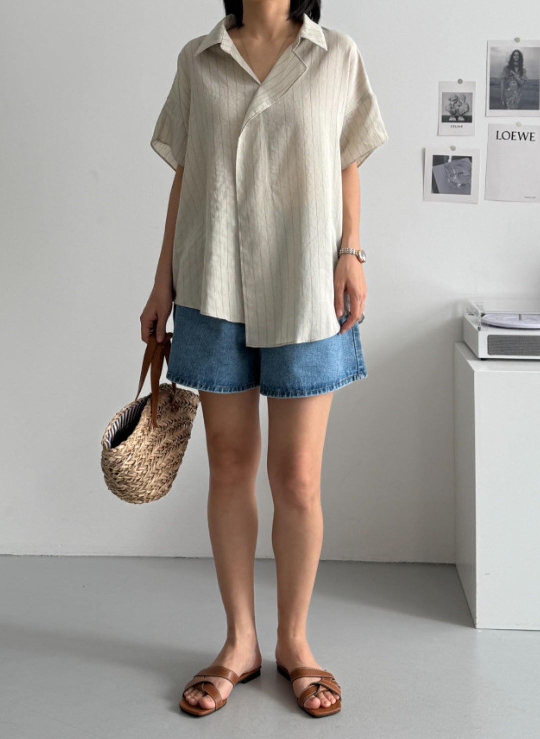 린넨 셔츠 블라우스