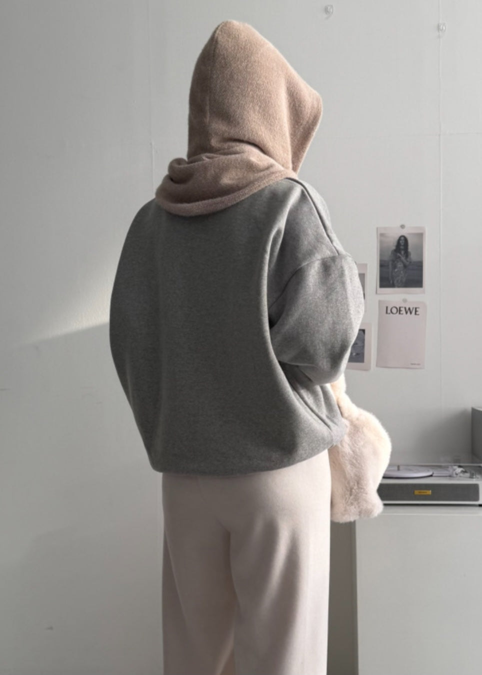 도톰 후드머플러 넥워머 바라클라바