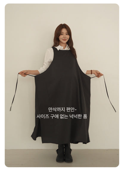 스트랩 레이어드 원피스