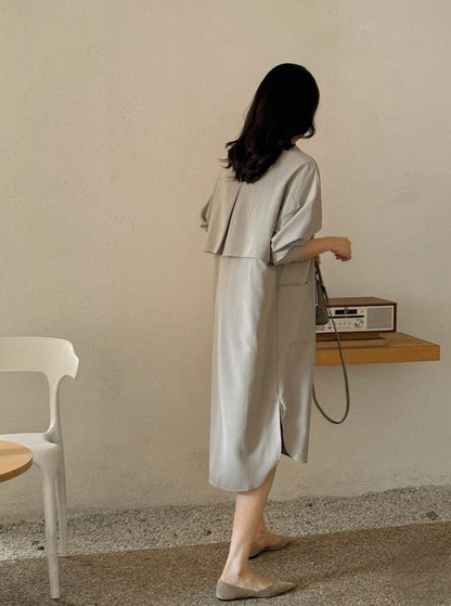 소피 트렌치 원피스