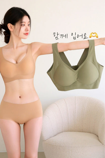 심리스 젤리밀착 리프트업 볼륨 브라팬티 Set [M-5XL]