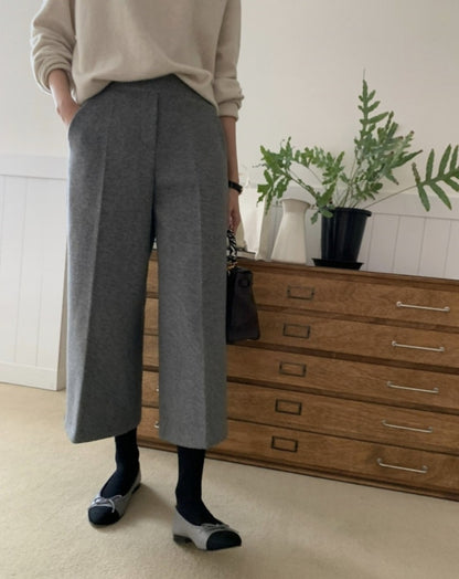 뒷밴딩 울팬츠 (8부~9부)