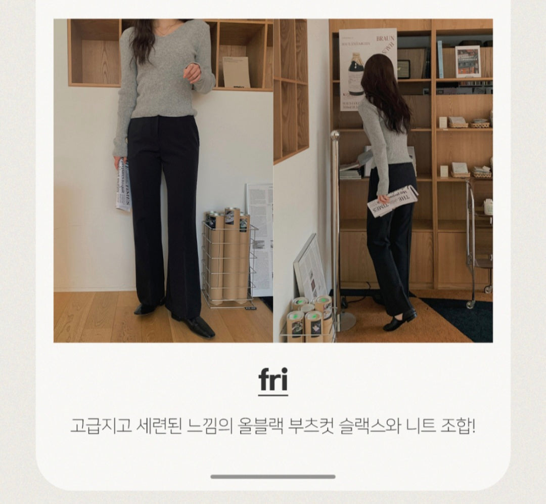 부츠컷 슬랙스 (기모)