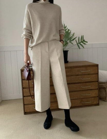 뒷밴딩 울팬츠 (8부~9부)