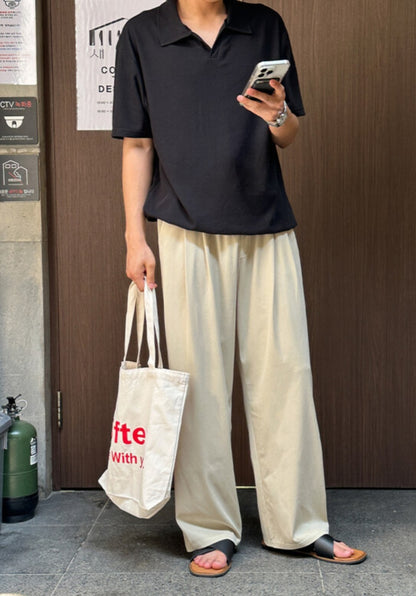 😎Man 쿨 텐셀 와이드 밴딩팬츠