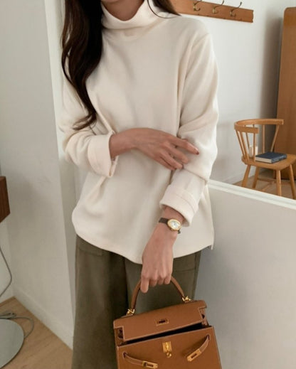 테일 루즈핏 목폴라