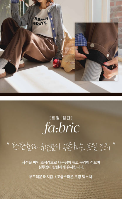 (NEW) 폴딩 코튼 와이드 청바지 S-2XL 3단기장