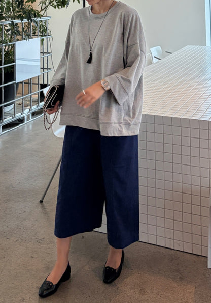 스티치 7부 티셔츠