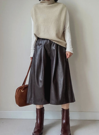 (NEW) 돌돌이 반폴라 니트조끼