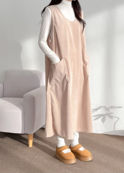 골덴 주머니 나시원피스