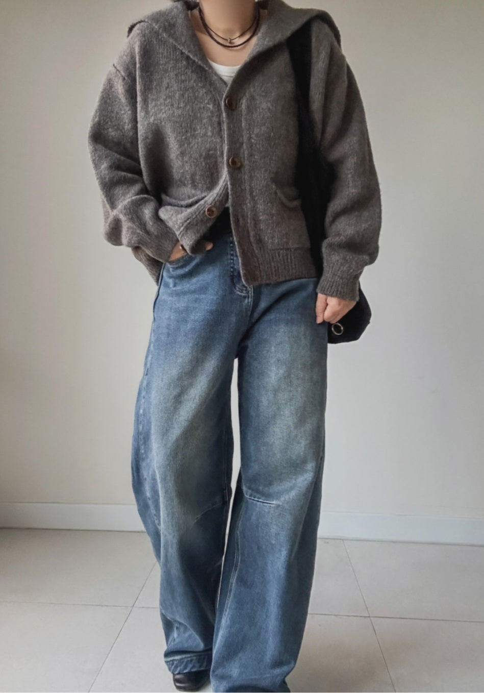 (NEW) 세일러 카라 가디건