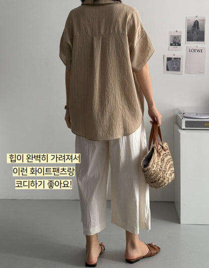 린넨 셔츠 블라우스