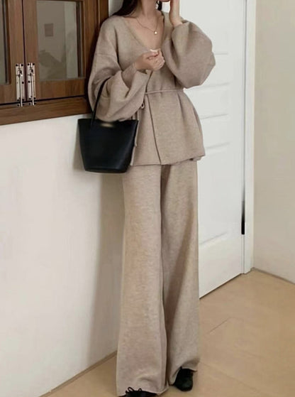 (NEW) 보들니트 벌룬가디건 팬츠 SET