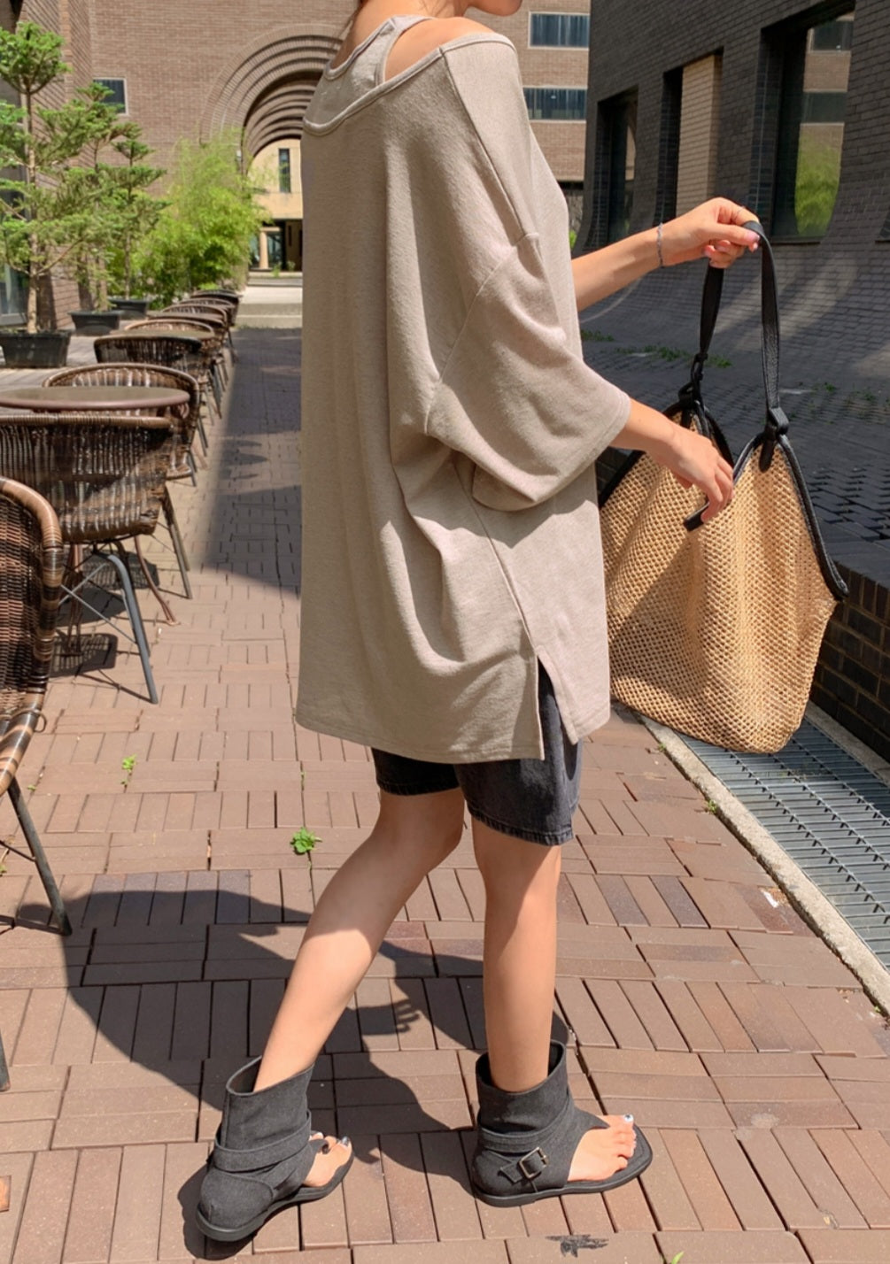 ☀️린넨 나시 레이어드 롱티셔츠