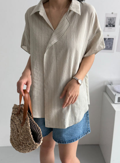 린넨 셔츠 블라우스