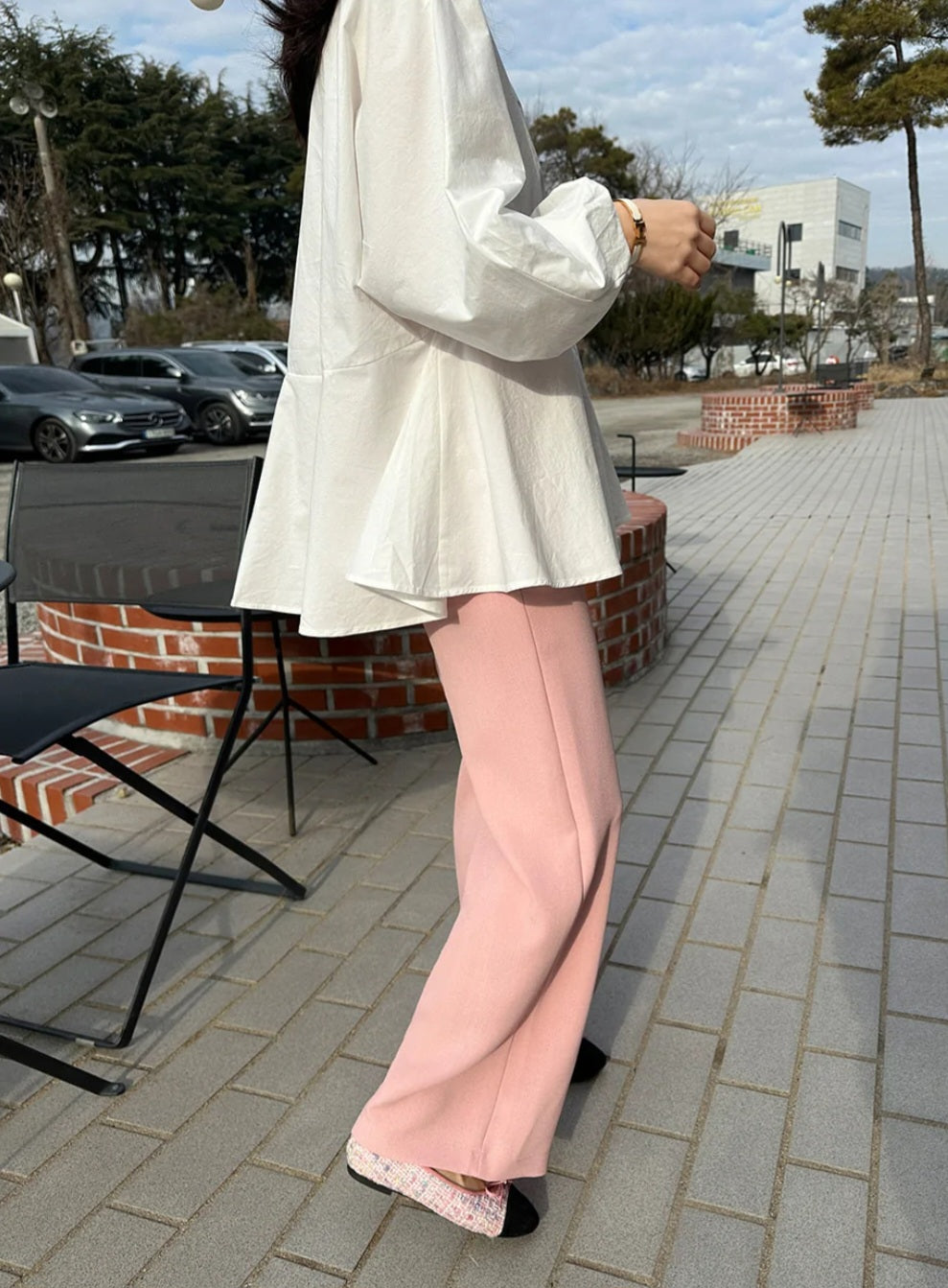 플레어 블라우스