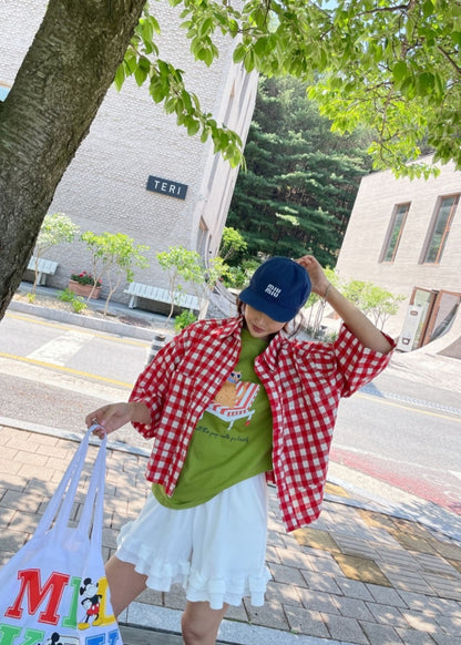 ☀️포켓 체크 셔츠