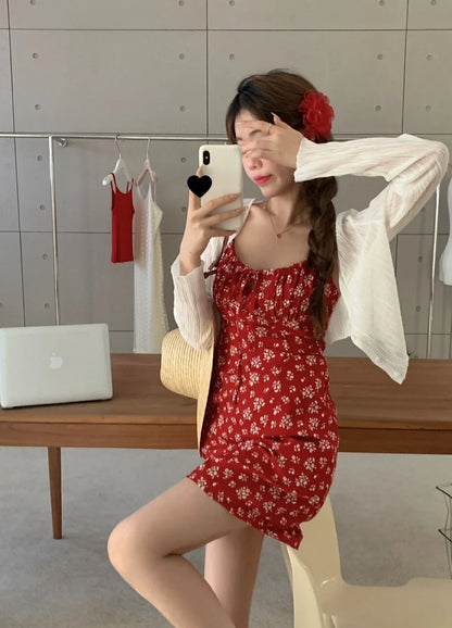 플라워 미니 나시원피스