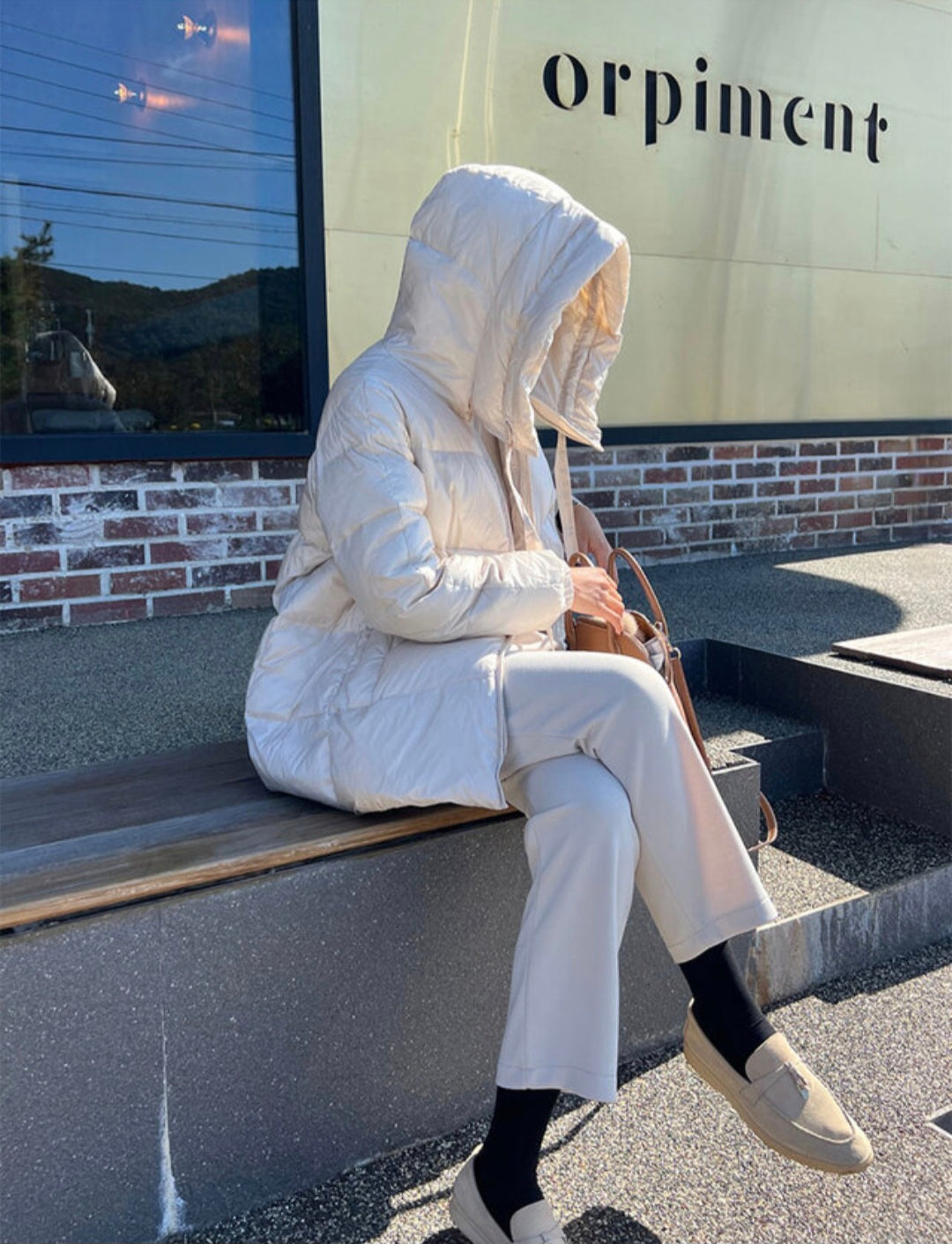 아방 패딩 duck down 100%