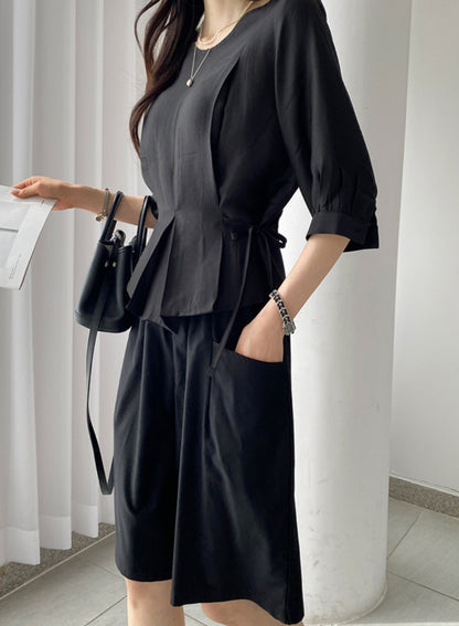 ☀️A라인 7부 밴딩팬츠
