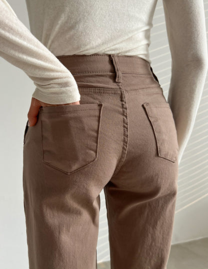 [기모] 코튼밴딩 일자핏 팬츠(XL-3XL)