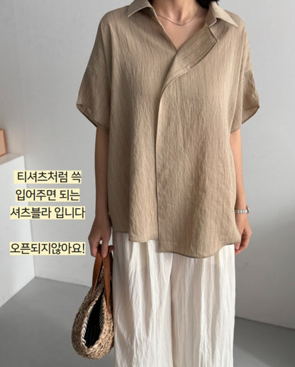 린넨 셔츠 블라우스