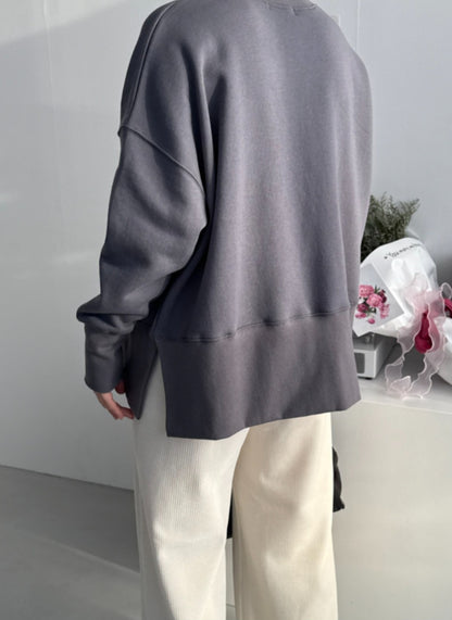 시보리 트임 맨투맨