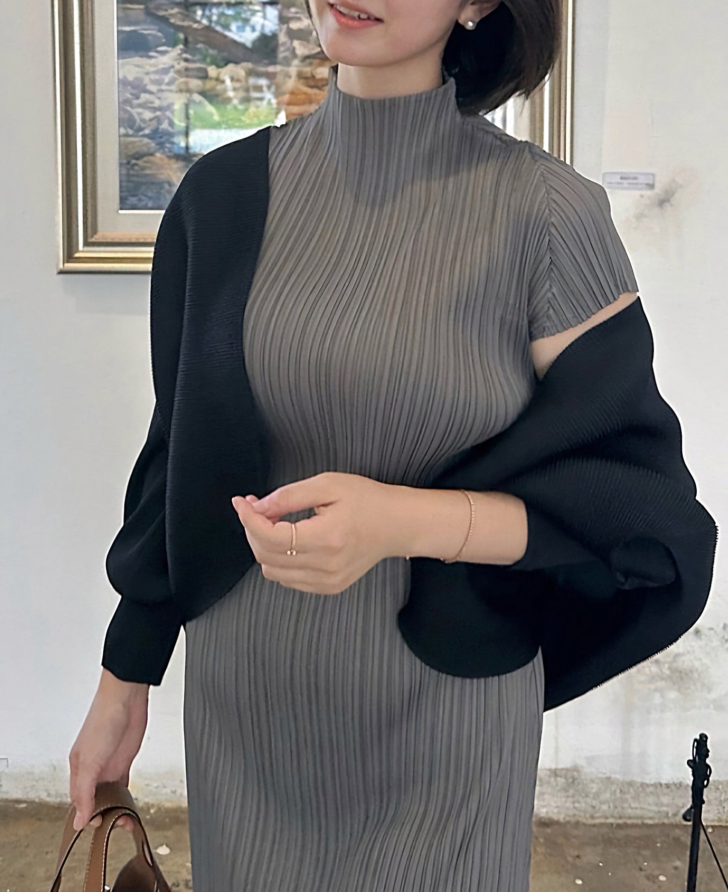 ⭐️[럭스] 플리츠 볼레로 볼륨 가디건