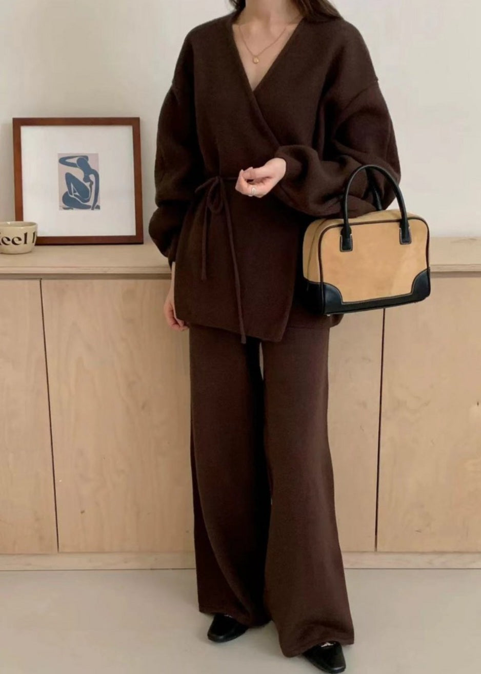 (NEW) 보들니트 벌룬가디건 팬츠 SET