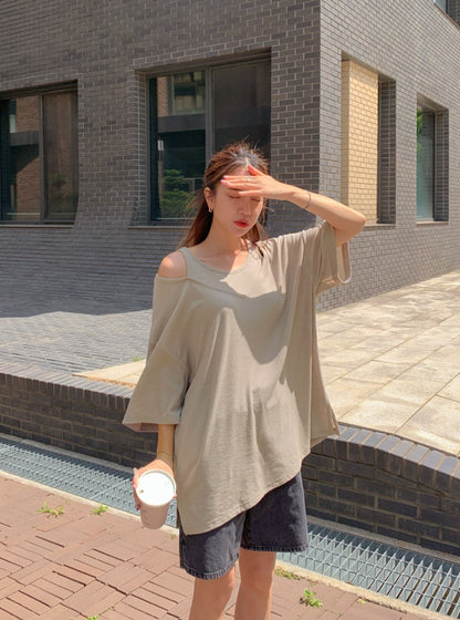 ☀️린넨 나시 레이어드 롱티셔츠