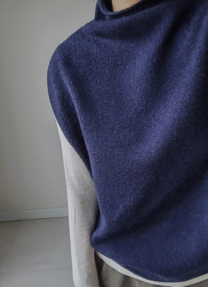 (NEW) 돌돌이 반폴라 니트조끼